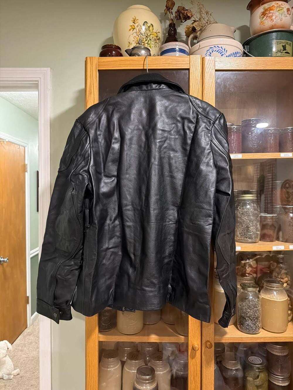 Petorucci Authentic Outerwear Men's Black Grain Leather Field Jacket - Picture 11 of 11